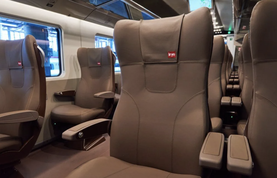 iryo alta velocidad interior tren
